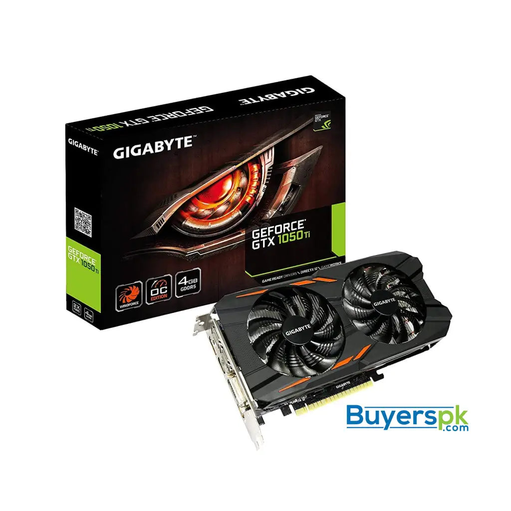 Gigabyte GTX 1050 Ti Windforce OC 4GB GDDR5 128-bit PCI-E Graphic Card (GV-N105TWF2OC-4GD) - Graphic Card Gigabyte GTX 1050 Ti Windforce OC 4GB GDDR5 128-bit PCI-E Graphic Card (GV-N105TWF2OC-4GD) - Graphic Card